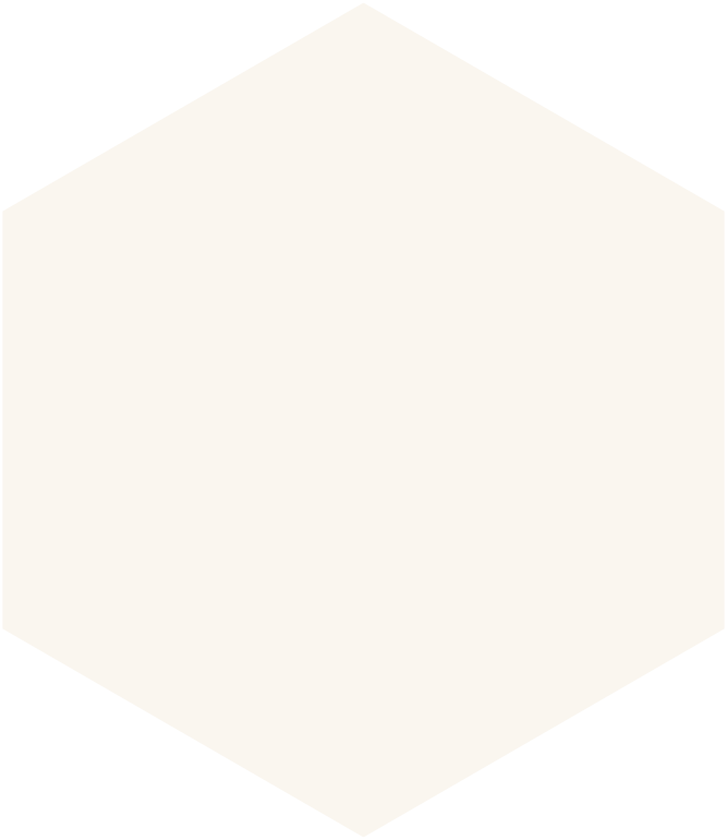 Hexagon in beige